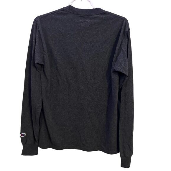 Ole Miss Champion T-Shirt Mens S Small Gray Long Sleeve Tee 50/50 Cotton Poly - Picture 2 of 5